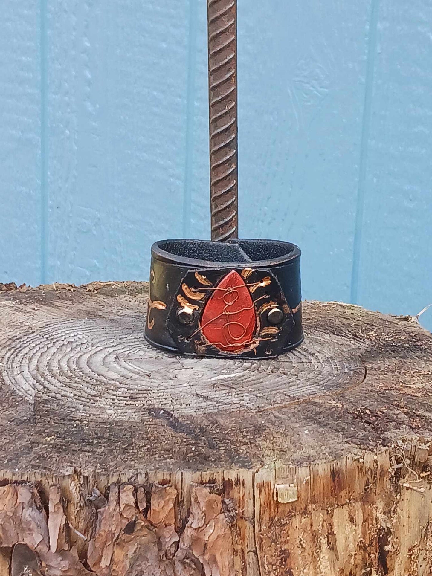 Jasper Leather Cuff